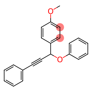 Benzene, 1-methoxy-4-(1-phenoxy-3-phenyl-2-propyn-1-yl)-