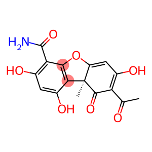 (9aS)-8-Acetyl-9,9a-dihydro-1,3,7-trihydroxy-9a-methyl-9-oxo-4-dibenzofurancaboxamide