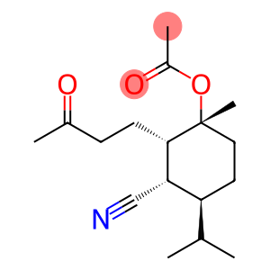 (1S,2S,3R,6S)-3-Acetoxy-3-methyl-6(1-methylethyl)-2(3-oxo-butyl)cyclohexanenitrile99