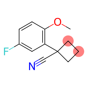 1-(5-fluoro-2-methoxyphenyl)cyclobutane-1-carbonitrile