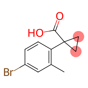 1-(4-bromo-2-methylphenyl)cyclopropane-1-carboxylic acid