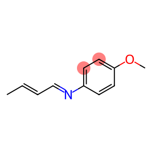 Benzenamine, N-2-butenylidene-4-methoxy-
