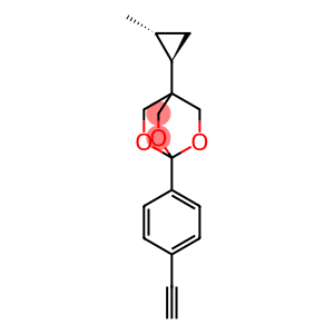 2,6,7-Trioxabicyclo(2.2.2)octane, 1-(4-ethynylphenyl)-4-(2-methylcyclo propyl)-, trans-