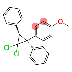 Benzene, 1-[(1R,3S)-2,2-dichloro-1,3-diphenylcyclopropyl]-4-methoxy-, rel-