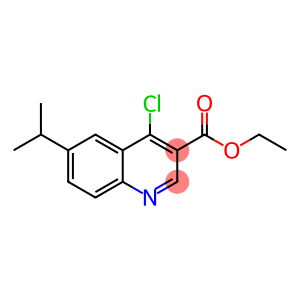 3-Quinolinecarboxylic acid, 4-chloro-6-(1-methylethyl)-, ethyl ester