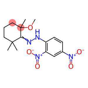 Cyclohexanone, 2-methoxy-2,6,6-trimethyl-,2-(2,4-dinitrophenyl)hydrazone