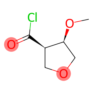 3-Furancarbonyl chloride, tetrahydro-4-methoxy-, (3R-cis)- (9CI)