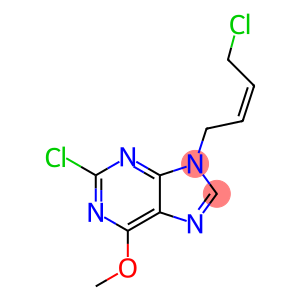 2-Chloro-9-[(2Z)-4-chloro-2-buten-1-yl]-6-methoxy-9H-purine