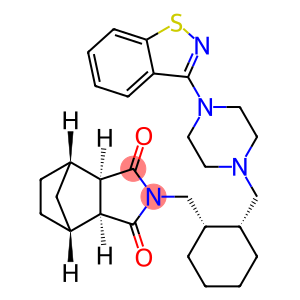 (3aR,4S,7R,7aS)-2-[[(1S,2R)-2-[[4-(1,2-Benzisothiazol-3-yl)-1-piperazinyl]methyl]cyclohexyl]methyl]hexahydro-4,7-methano-1H-isoindole-1,3(2H)-dione