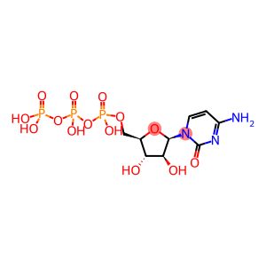 2(1H)-Pyrimidinone, 4-amino-1-[5-O-[hydroxy[[hydroxy(phosphonooxy)phosphinyl]oxy]phosphinyl]-β-D-arabinofuranosyl]-