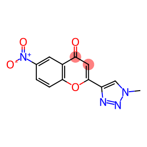 4H-1-Benzopyran-4-one, 2-(1-methyl-1H-1,2,3-triazol-4-yl)-6-nitro-