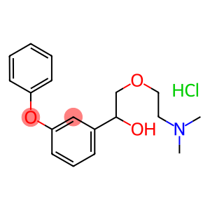 alpha-((2-(Dimethylamino)ethoxy)methyl)-3-phenoxybenzenemethanol hydro chloride