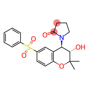 2-Pyrrolidinone, 1-[(3S,4R)-3,4-dihydro-3-hydroxy-2,2-dimethyl-6-(phenylsulfonyl)-2H-1-benzopyran-4-yl]-