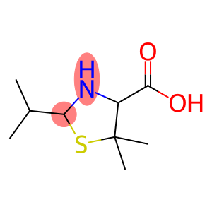 5,5-dimethyl-2-propan-2-yl-1,3-thiazolidine-4-carboxylic acid