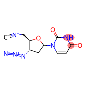 3'-azido-5'-isocyano-2',3',5'-trideoxyuridine