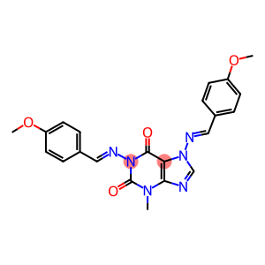 1,7-bis[(4-methoxybenzylidene)amino]-3-methyl-3,7-dihydro-1H-purine-2,6-dione