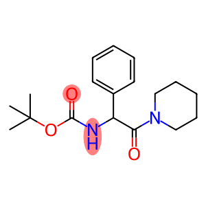 Carbamic acid, N-[2-oxo-1-phenyl-2-(1-piperidinyl)ethyl]-, 1,1-dimethylethyl ester