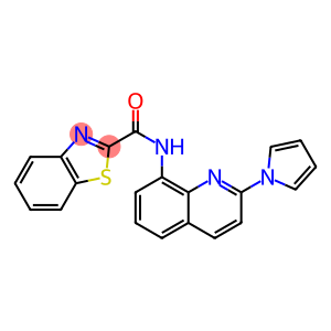 2-Benzothiazolecarboxamide, N-[2-(1H-pyrrol-1-yl)-8-quinolinyl]-