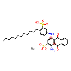 disodium 1-amino-4-(4-dodecylsulphonatoanilino)-9,10-dihydro-9,10-dioxoanthracene-2-sulphonate