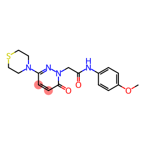 N-(4-methoxyphenyl)-2-[6-oxo-3-(thiomorpholin-4-yl)pyridazin-1(6H)-yl]acetamide