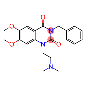 2,4(1H,3H)-Quinazolinedione, 1-[2-(dimethylamino)ethyl]-6,7-dimethoxy-3-(phenylmethyl)-