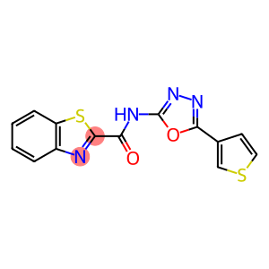 2-Benzothiazolecarboxamide, N-[5-(3-thienyl)-1,3,4-oxadiazol-2-yl]-