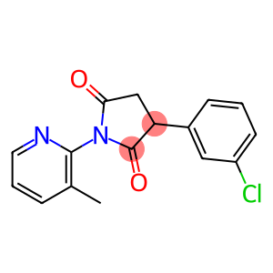 3-(3-Chlorophenyl)-1-(3-methyl-2-pyridinyl)-2,5-pyrrolidinedione