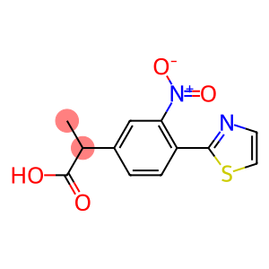 α-Methyl-3-nitro-4-(2-thiazolyl)benzeneacetic acid