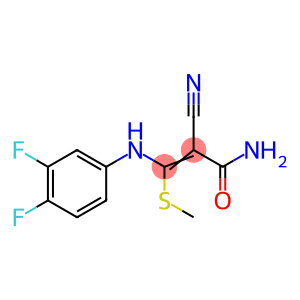 2-Propenamide, 2-cyano-3-[(3,4-difluorophenyl)amino]-3-(methylthio)-