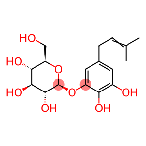 β-D-Glucopyranoside, 2,3-dihydroxy-5-(3-methyl-2-buten-1-yl)phenyl