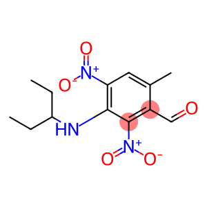 Benzaldehyde,3-[(1-ethylpropyl)amino]-6-methyl-2,4-dinitro-