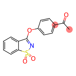 Ethanone, 1-[4-[(1,1-dioxido-1,2-benzisothiazol-3-yl)oxy]phenyl]-