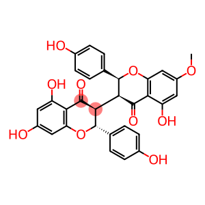 [3,3'-Bi-4H-1-benzopyran]-4,4'-dione, 2,2',3,3'-tetrahydro-5,5',7-trihydroxy-2,2'-bis(4-hydroxyphenyl)-7'-methoxy-, (2R,2'S,3S,3'S)-rel-(+)-