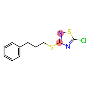 5-chloro-3-[(3-phenylpropyl)sulfanyl]-1,2,4-thiadiazole
