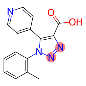 1-(2-methylphenyl)-5-(pyridin-4-yl)-1H-1,2,3-triazole-4-carboxylic acid