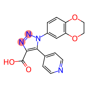 1-(2,3-dihydro-1,4-benzodioxin-6-yl)-5-(pyridin-4-yl)-1H-1,2,3-triazole-4-carboxylic acid