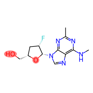 9H-Purin-6-amine, 9-(2,3-dideoxy-2-fluoro-β-D-threo-pentofuranosyl)-N,2-dimethyl-