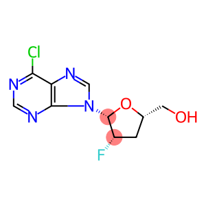 6-Chloro-9-(2,3-dideoxy-2-fluoro-β-D-threo-pentofuranosyl)-9H-purine