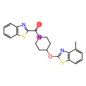 Methanone, 2-benzothiazolyl[4-[(4-methyl-2-benzothiazolyl)oxy]-1-piperidinyl]-