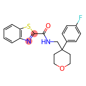2-Benzothiazolecarboxamide, N-[[4-(4-fluorophenyl)tetrahydro-2H-pyran-4-yl]methyl]-