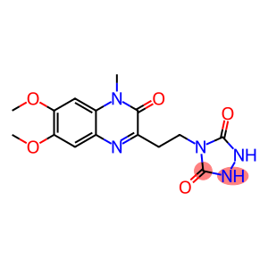 4-[2-(6,7-二甲氧基-4-甲基-3-氧代-3,4-二氢-喹喔啉-2-基)-乙基]-[1,2,4]三唑烷-3,5-二酮