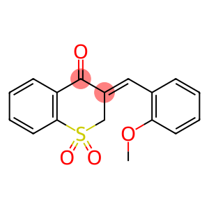 (Z)-2,3-Dihydro-3-((2-methoxyphenyl)methylene)-4H-1-benzothiopyran-4-o ne 1,1-dioxide