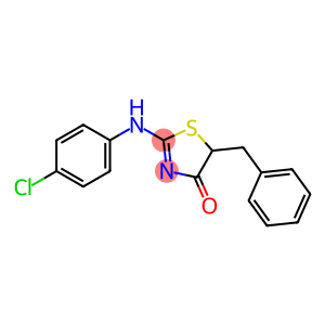 (E)-5-benzyl-2-((4-chlorophenyl)imino)thiazolidin-4-one
