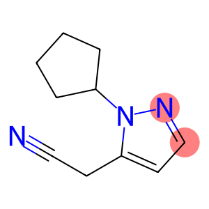 2-(2-cyclopentylpyrazol-3-yl)acetonitrile