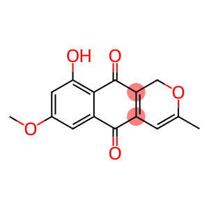 1H-Naphtho[2,3-c]pyran-5,10-dione, 9-hydroxy-7-methoxy-3-methyl-