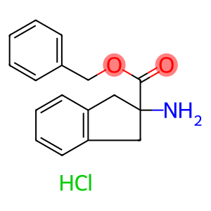 1H-Indene-2-carboxylic acid, 2-aMino-2,3-dihydro-, phenylMethyl ester, hydrochloride