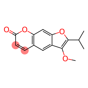 7H-Furo3,2-g1benzopyran-7-one, 3-methoxy-2-(1-methylethyl)-