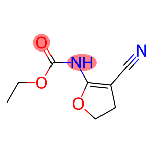 Carbamic  acid,  (3-cyano-4,5-dihydro-2-furanyl)-,  ethyl  ester  (9CI)