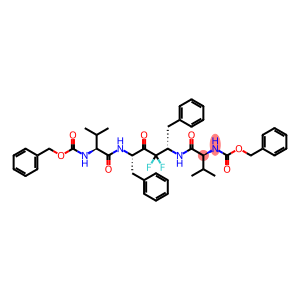 benzyl N-[(1S)-1-[[(2S,5S)-3,3-difluoro-5-[[(2S)-3-methyl-2-phenylmeth oxycarbonylamino-butanoyl]amino]-4-oxo-1,6-diphenyl-hexan-2-yl]carbamo yl]-2-methyl-propyl]carbamate