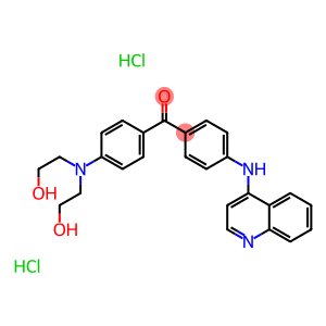 [4-(bis(2-hydroxyethyl)amino)phenyl]-[4-(quinolin-4-ylamino)phenyl]met hanone dihydrochloride